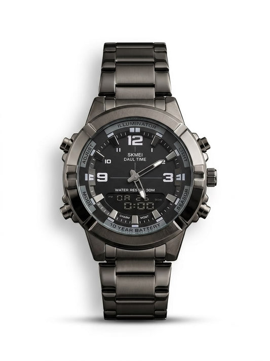 SKEMIE WATERPROOF WORLD TIME WATCH