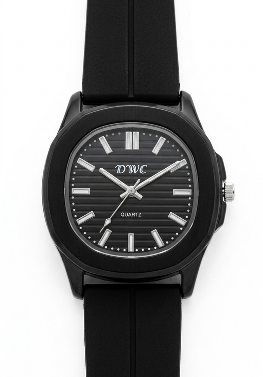DWC Quartz Men’s Watch with Magnet lock & Silicone Strap