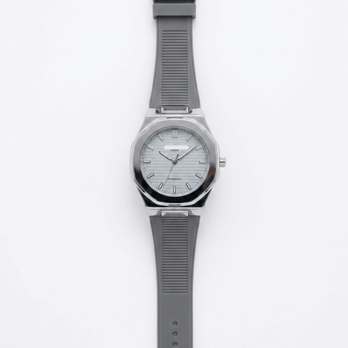 P-P Silcone Strap Mens Watch
