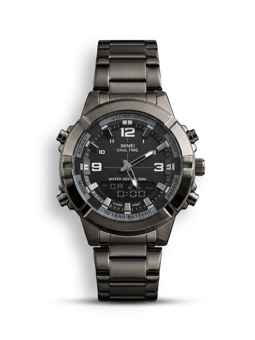 SKEMIE WATERPROOF WORLD TIME WATCH