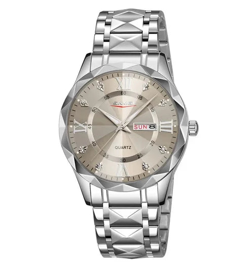 New stylish Diamond cut Waterproof mens watches