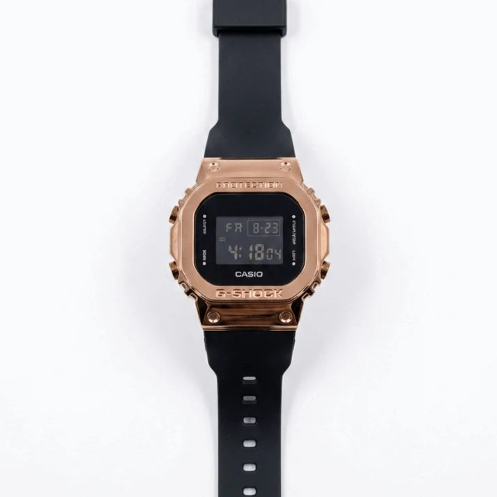 Casio G-Shock Rose Gold Metal Bezel Digital Watch