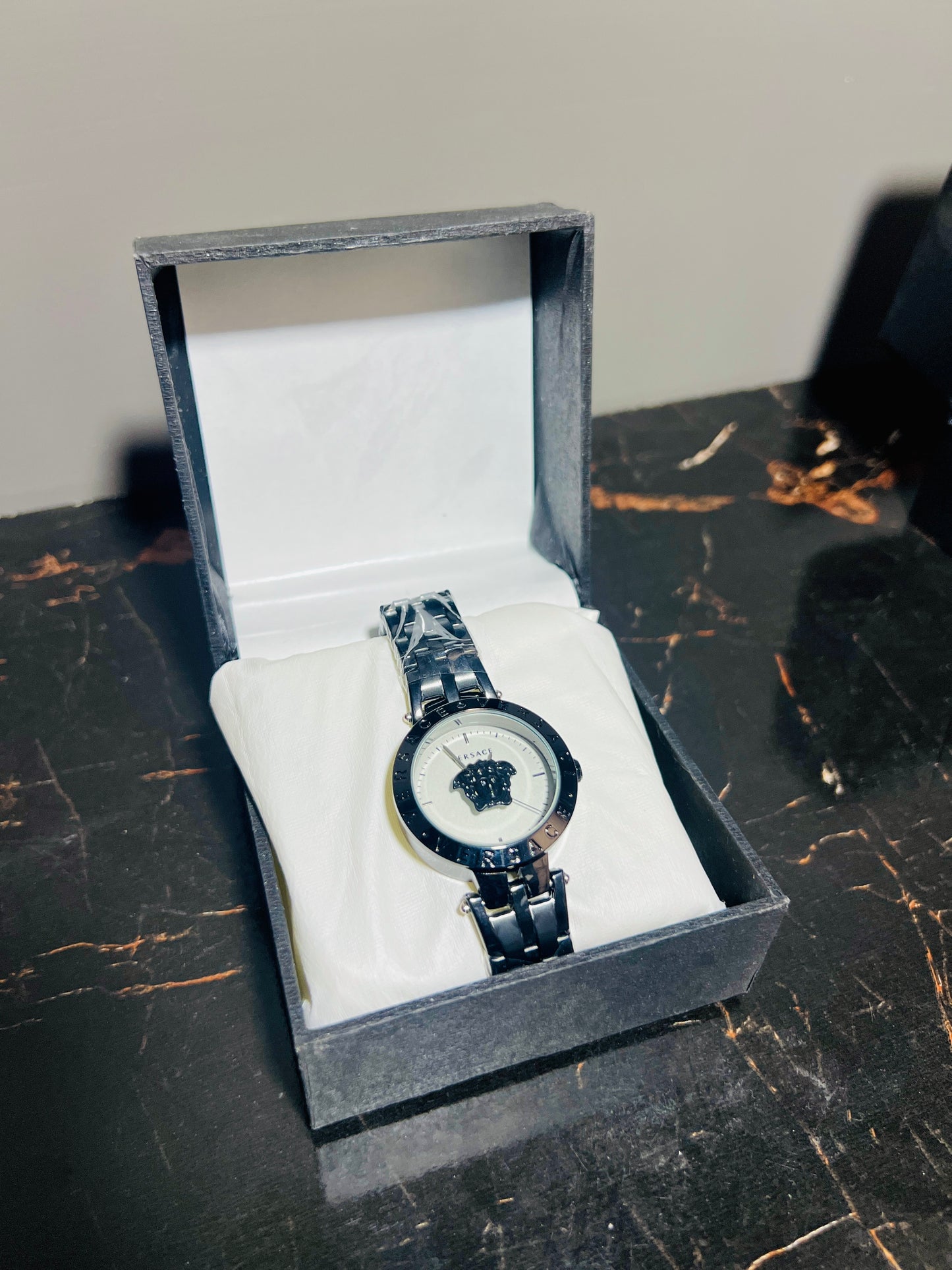 Versace Sleek Black Luxury Watch