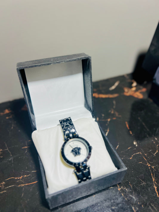 Versace Sleek Black Luxury Watch