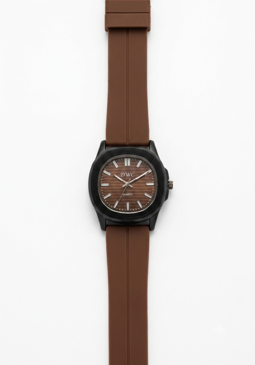 DWC Quartz Men’s Watch with Magnet lock & Silicone Strap
