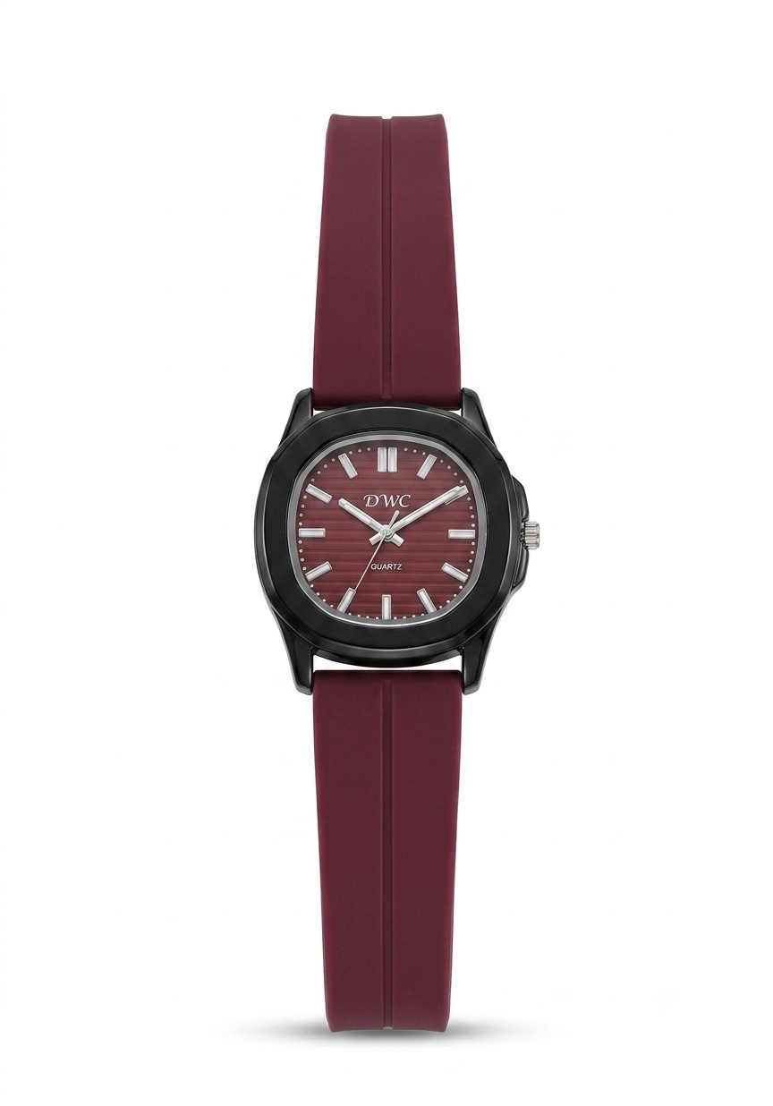 DWC Quartz Men’s Watch with Magnet lock & Silicone Strap