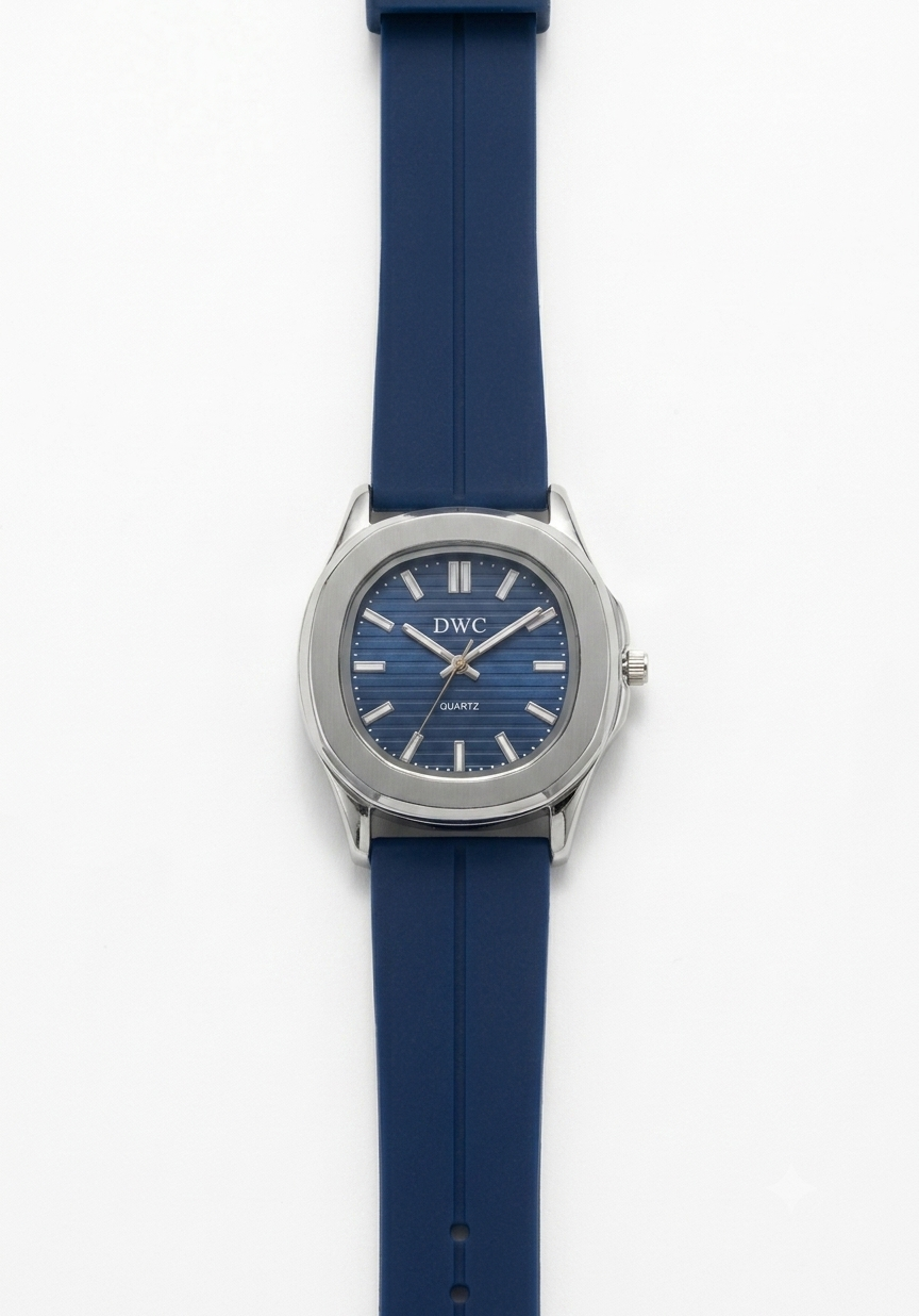 DWC Quartz Men’s Watch with Magnet lock & Silicone Strap