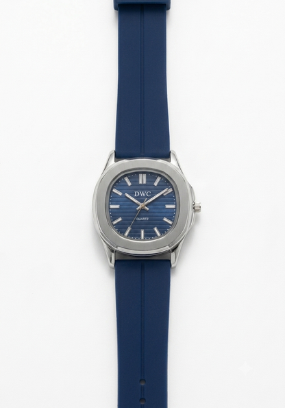 DWC Quartz Men’s Watch with Magnet lock & Silicone Strap