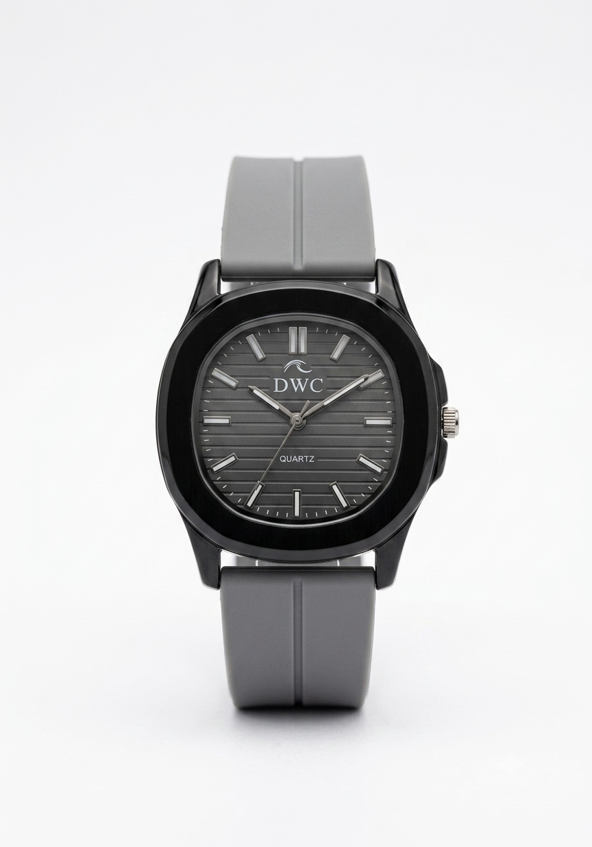 DWC Quartz Men’s Watch with Magnet lock & Silicone Strap