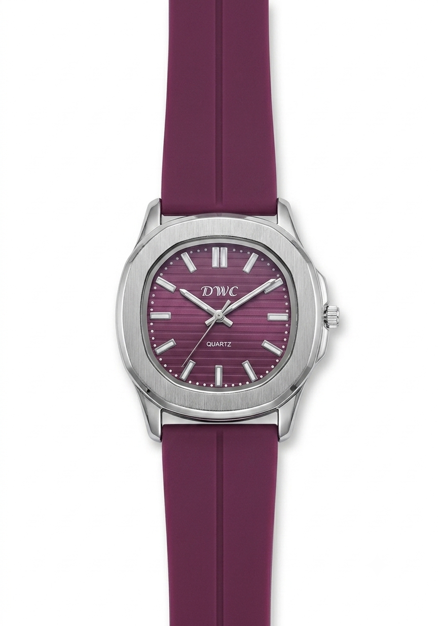 DWC Quartz Men’s Watch with Magnet lock & Silicone Strap