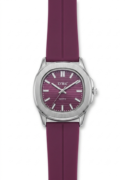 DWC Quartz Men’s Watch with Magnet lock & Silicone Strap