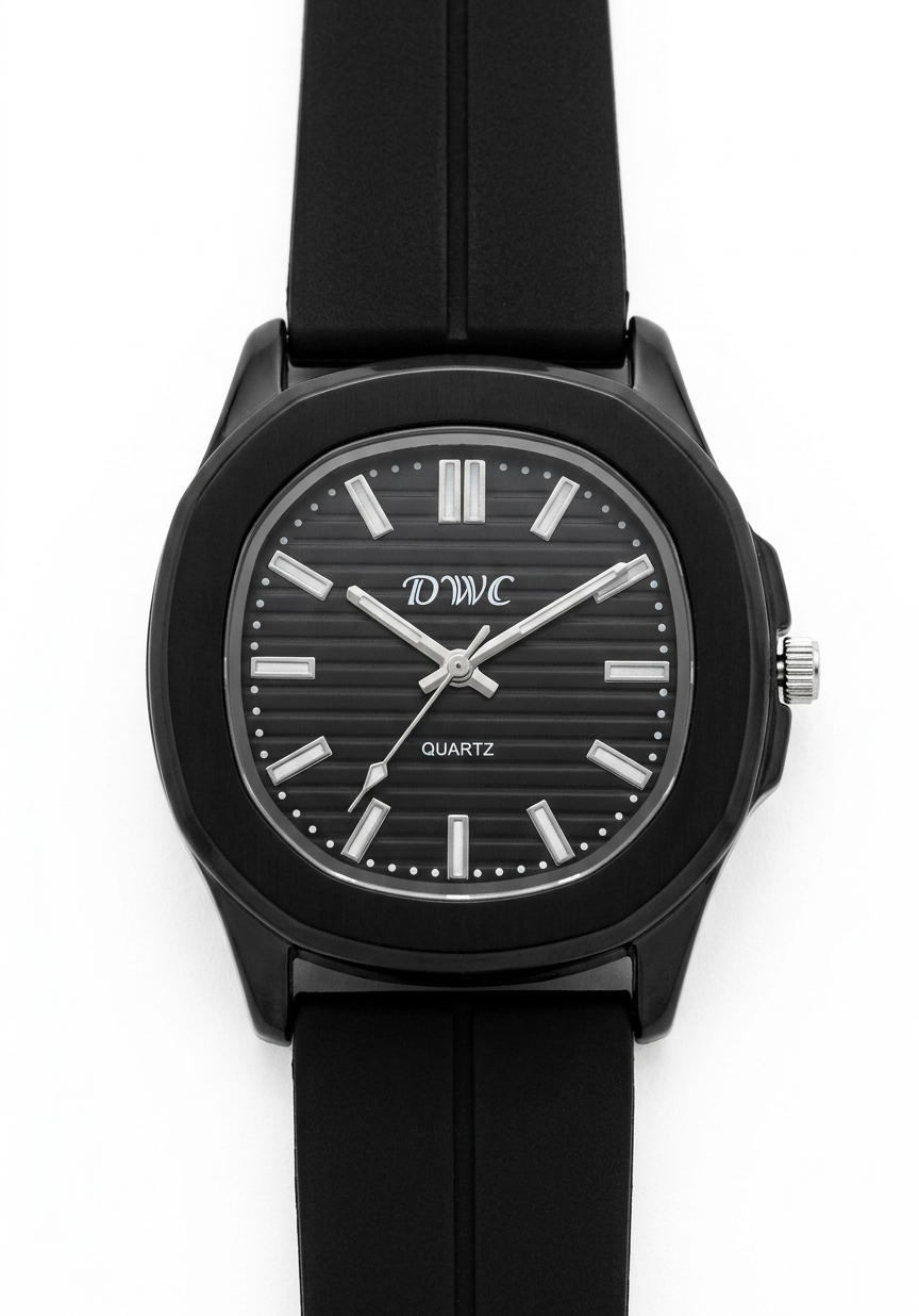 DWC Quartz Men’s Watch with Magnet lock & Silicone Strap