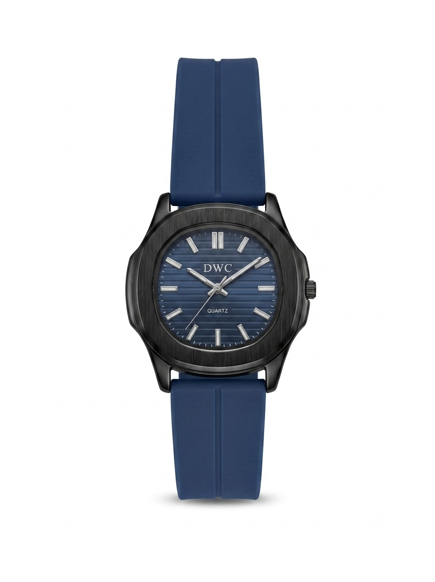 DWC Quartz Men’s Watch with Magnet lock & Silicone Strap