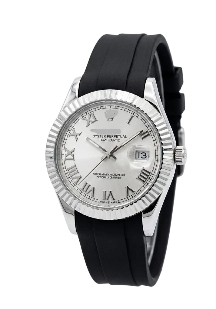 R-lex Silicone Strap Mens Watch
